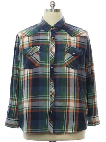 1990's Roebuck and Co. Mens Roebuck Flannel Wester