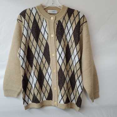 Camela Knited Button Up Sweater Size 38 - image 1