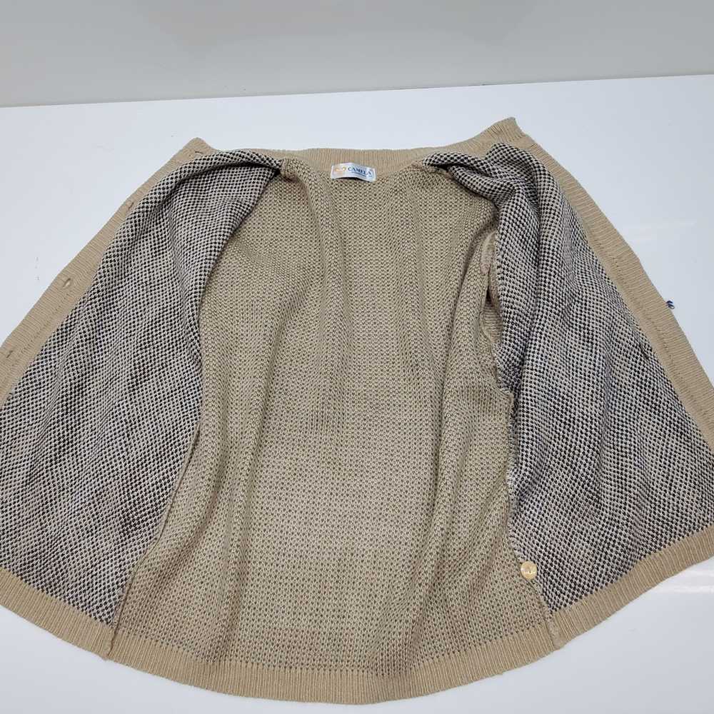 Camela Knited Button Up Sweater Size 38 - image 3