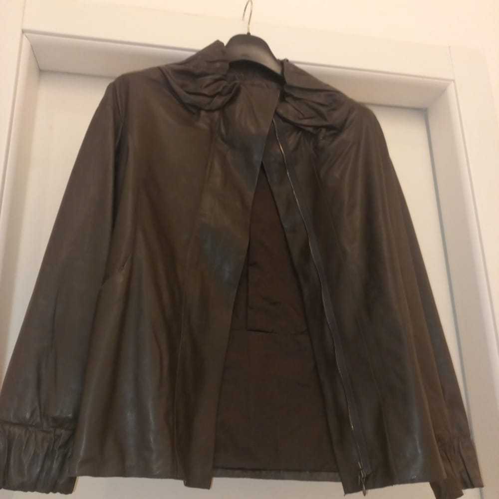 Marni Leather biker jacket - image 2