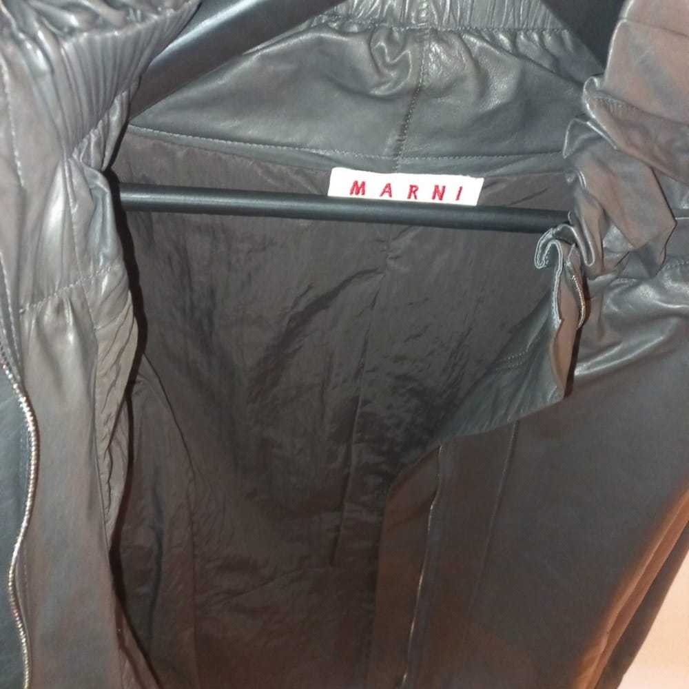 Marni Leather biker jacket - image 5