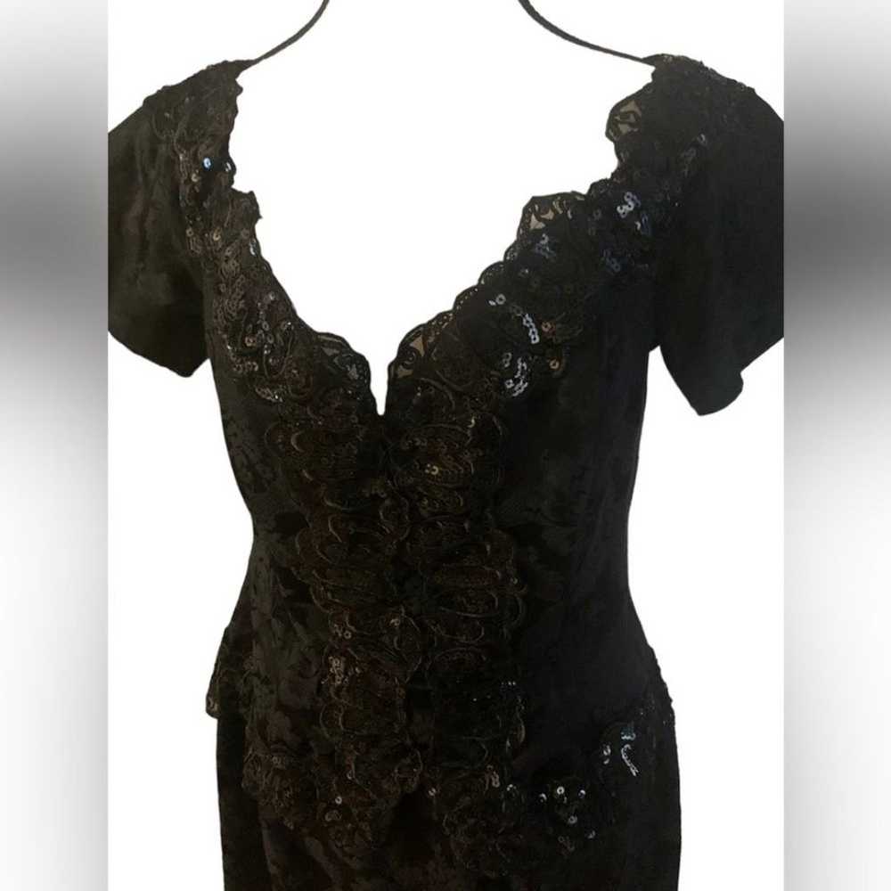 VINTAGE SCOTT MCCLINTOCK BEADED COCKTAIL DRESS SI… - image 5