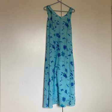 Vintage Kamali & Co Floral Butterfly Maxi Dress y… - image 1