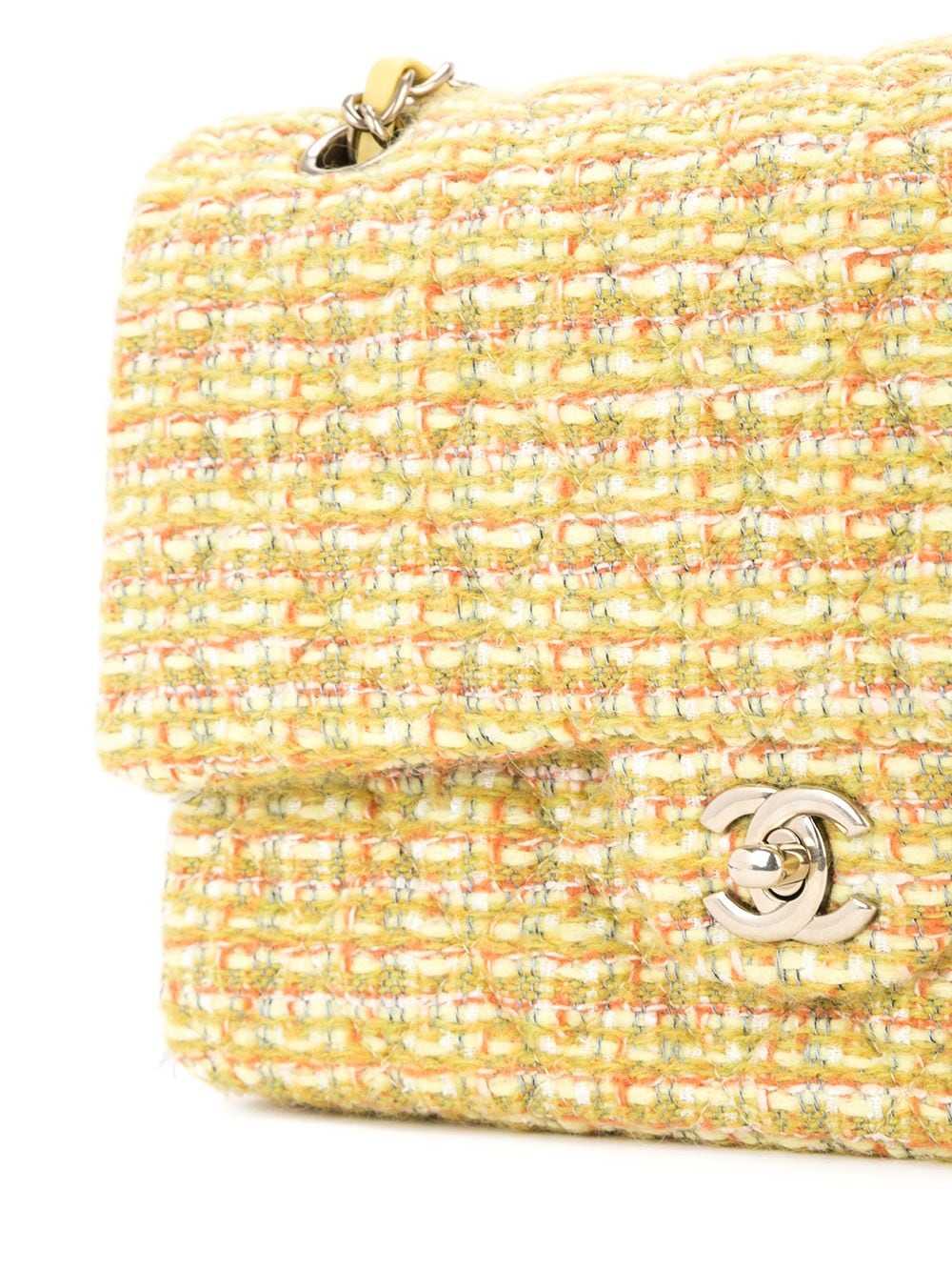 CHANEL Pre-Owned tweed shoulder bag - Yellow - image 4