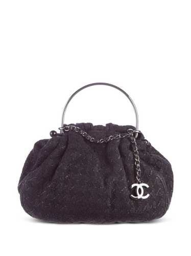 CHANEL Pre-Owned 2005 CC tweed tote bag - Black