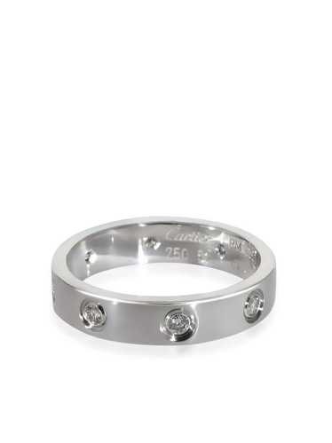 Cartier 18kt white gold Love diamond ring - Silver