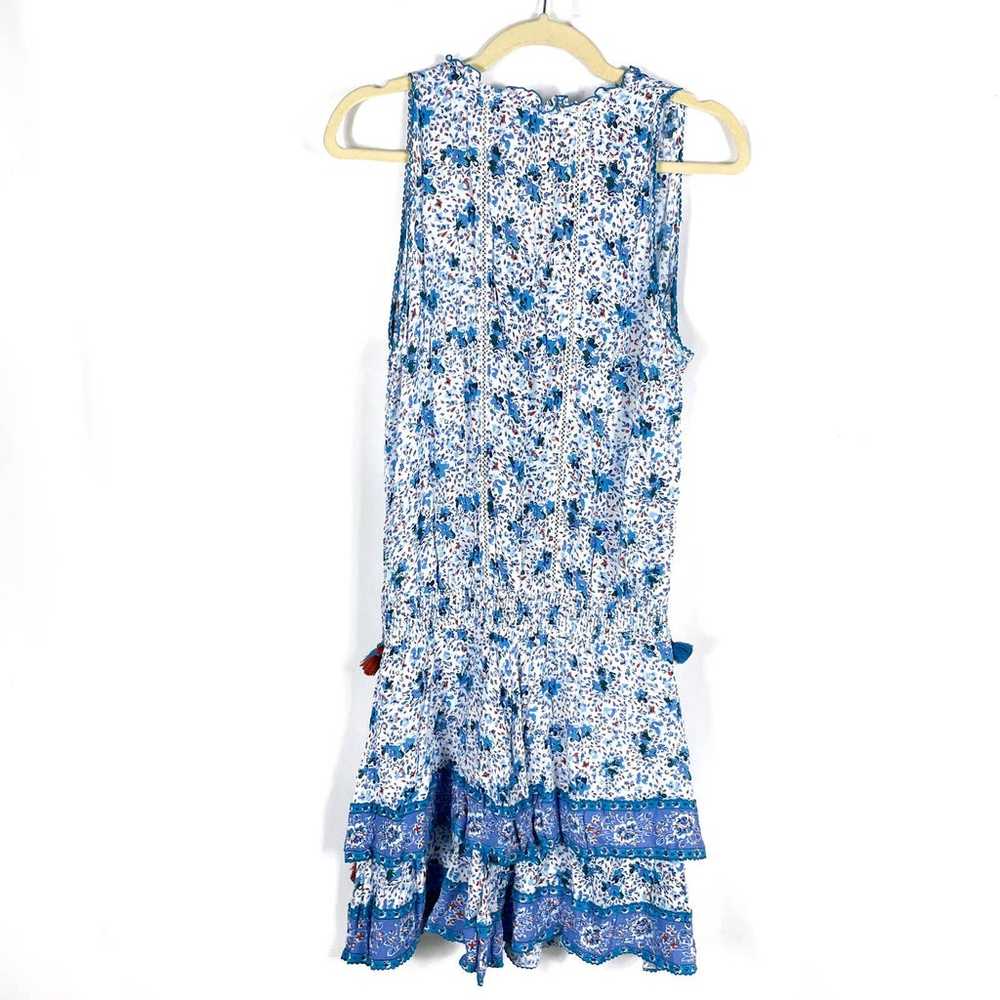 Poupette St Barth Amora Tassel Mini Dress Blue Re… - image 5