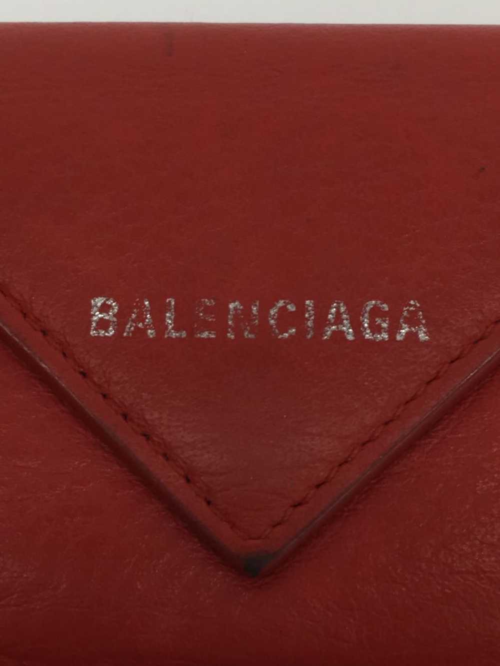 Balenciaga Trifold Wallet Leather Red Women - image 3