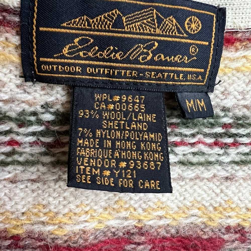Eddie Bauer Vintage Wool Sweater Vest Size Medium - image 12