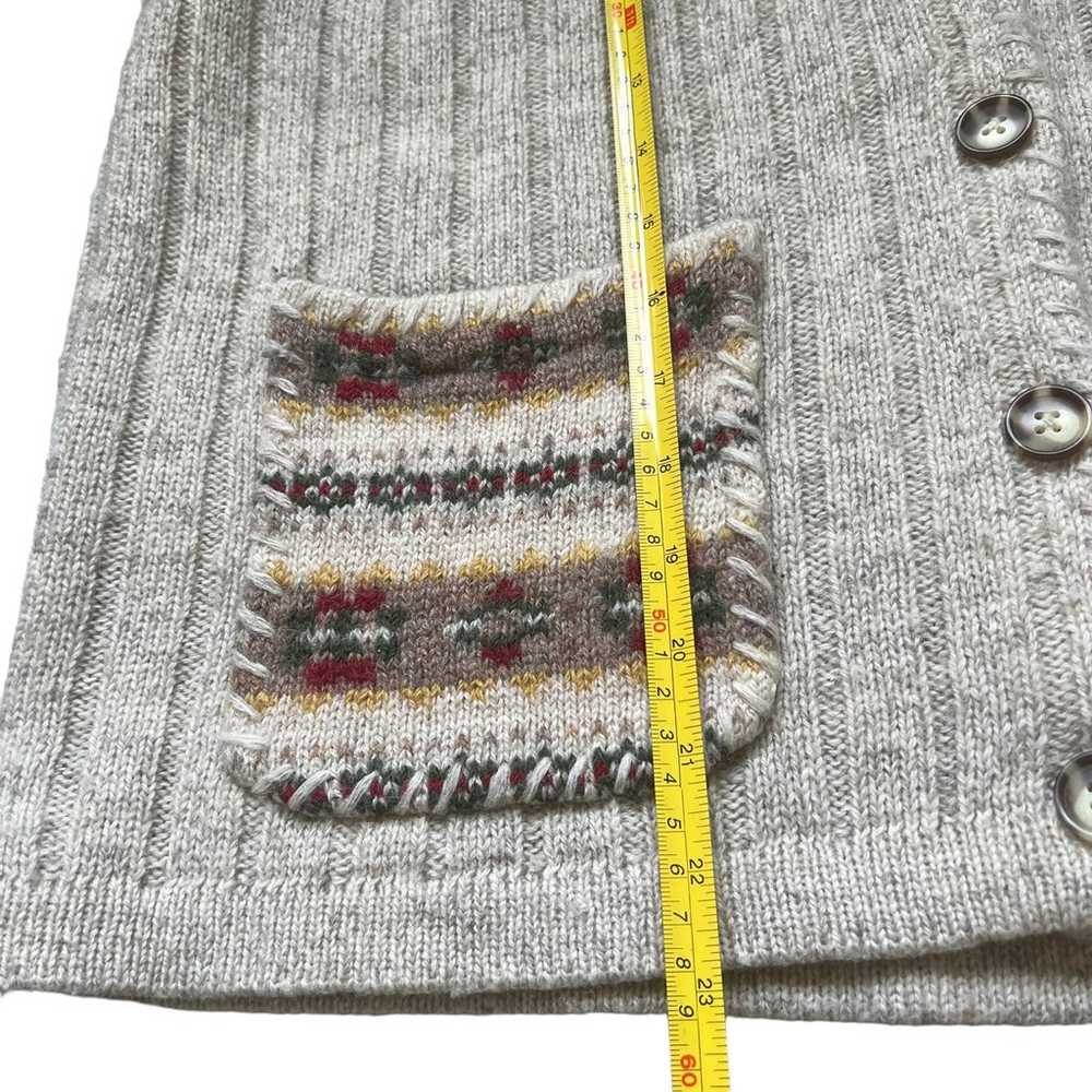 Eddie Bauer Vintage Wool Sweater Vest Size Medium - image 7