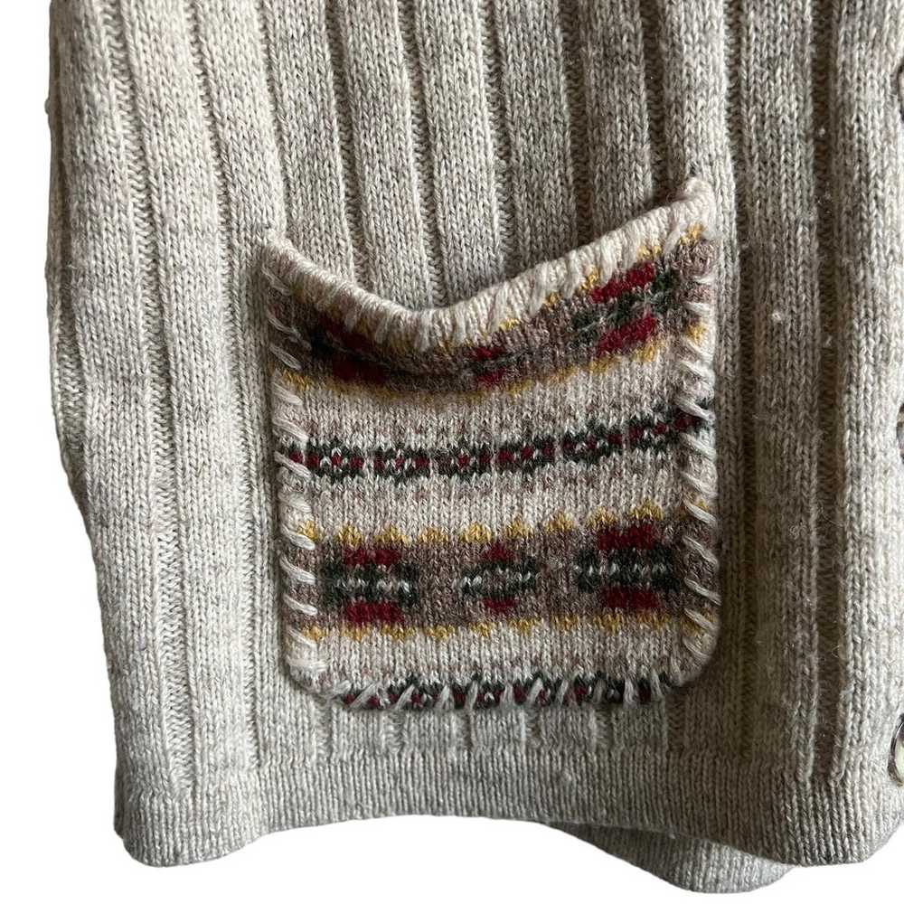 Eddie Bauer Vintage Wool Sweater Vest Size Medium - image 9