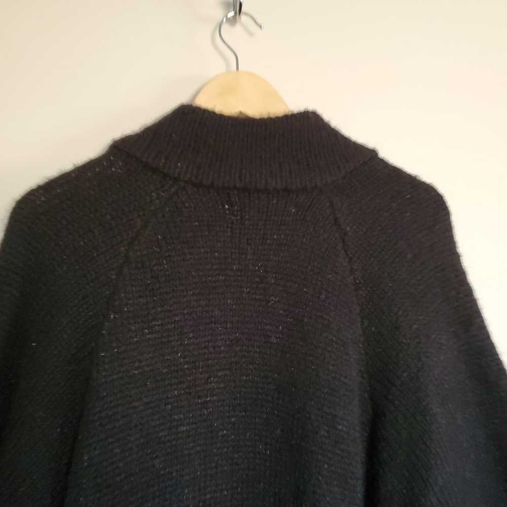 Vintage Diversity Knit Coat Women's M Black Duste… - image 10