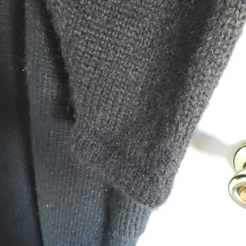 Vintage Diversity Knit Coat Women's M Black Duste… - image 11