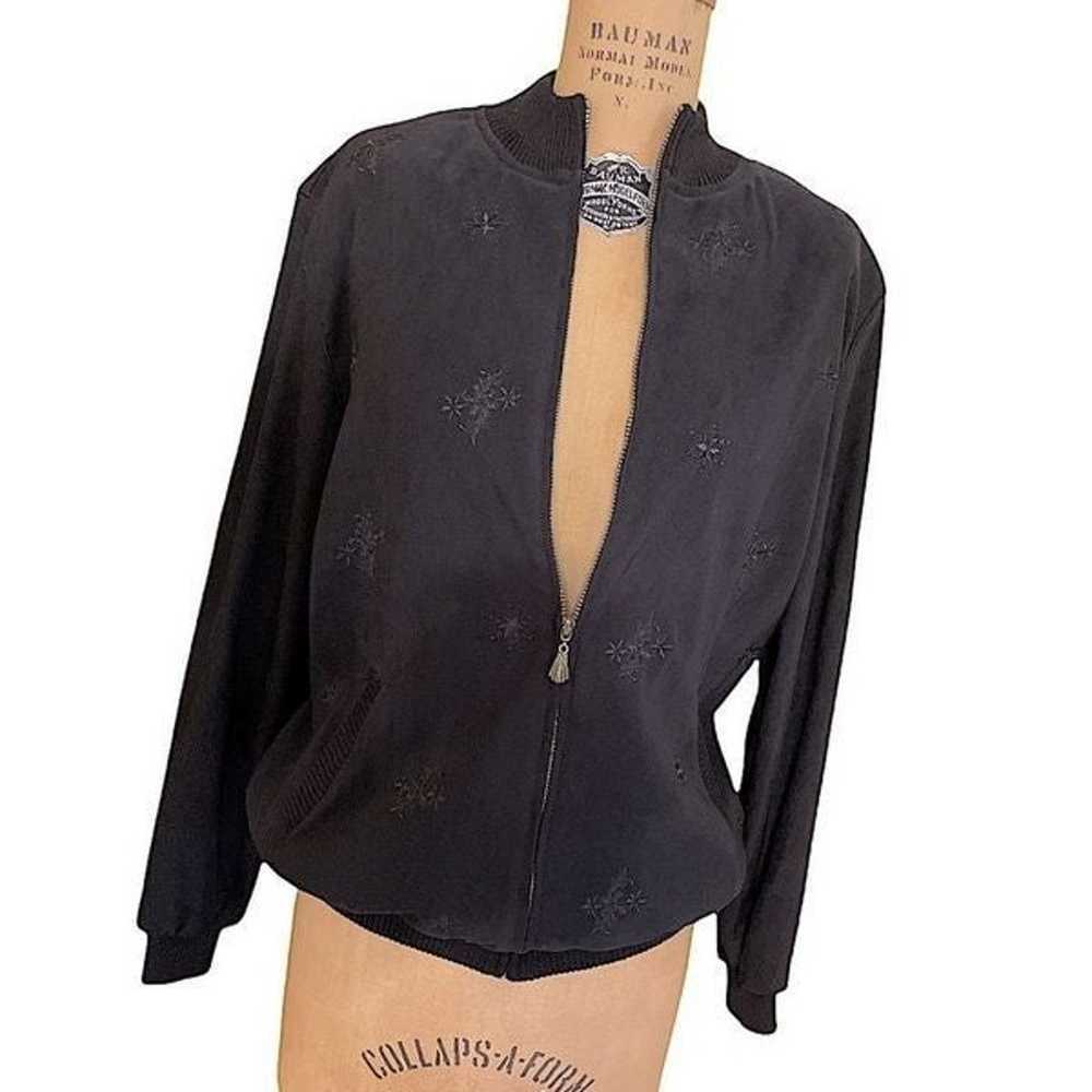 Vintage Alfred Dunner embroidered blouson jacket - image 1