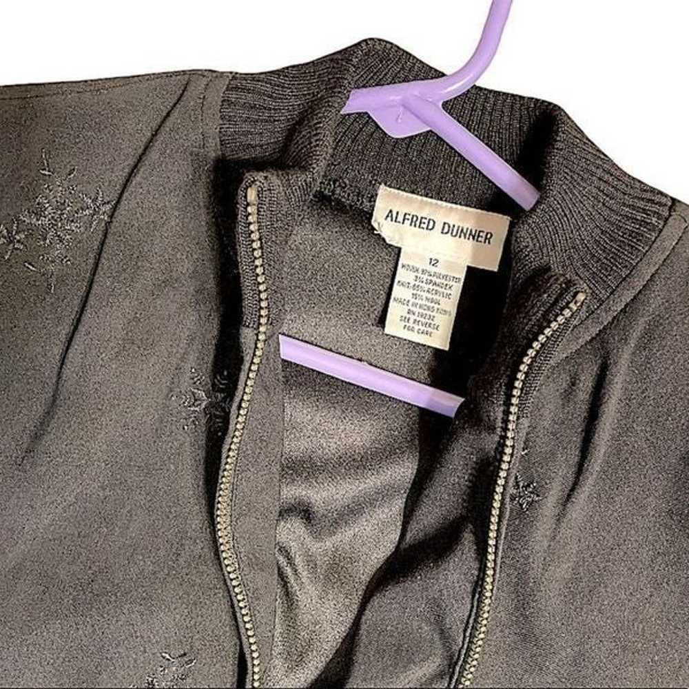 Vintage Alfred Dunner embroidered blouson jacket - image 5