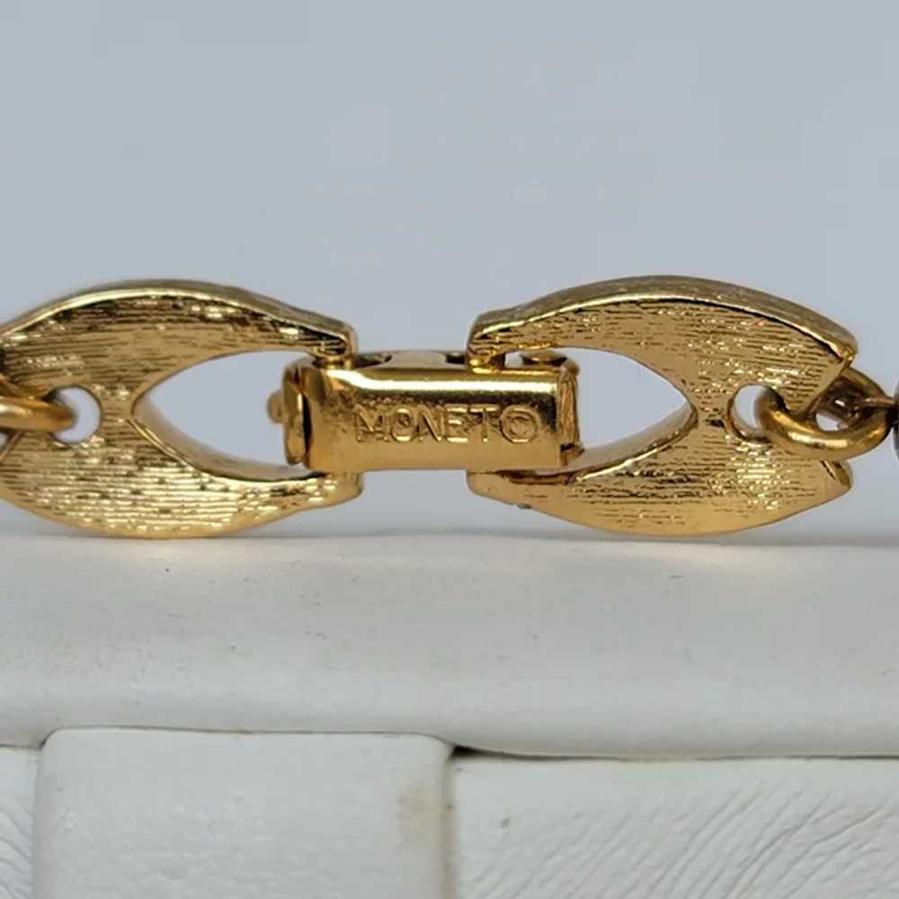 Vintage Monet "Bal D' Or" Gold Tone Gold Plated F… - image 7