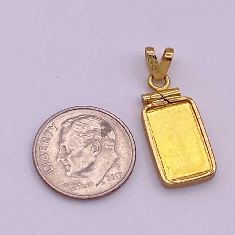 Swiss 999 Fine Gold Bar in Gold in Sterling Silve… - image 2