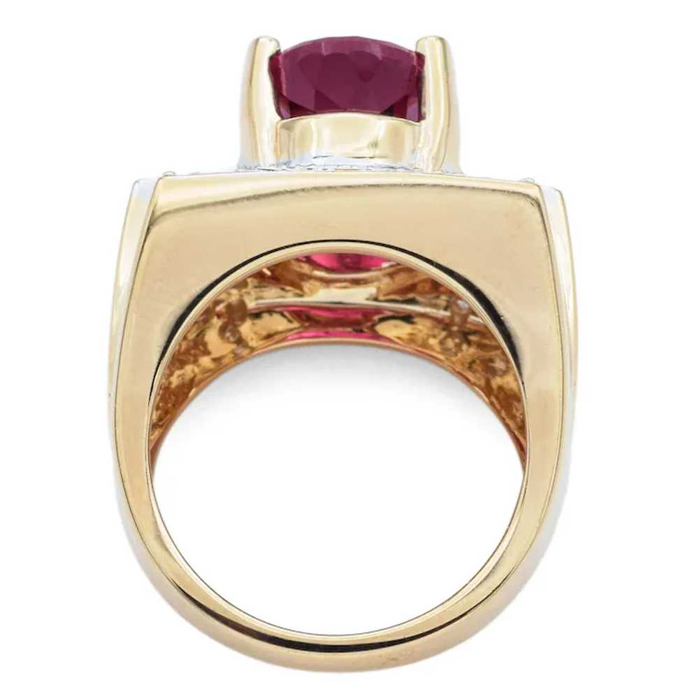 Laura Ramsey 14K Yellow Gold 5.91Ct Rubellite Tou… - image 3