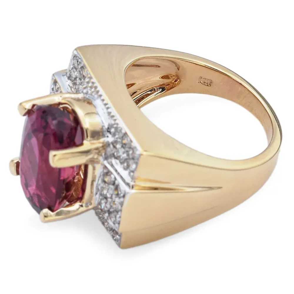 Laura Ramsey 14K Yellow Gold 5.91Ct Rubellite Tou… - image 4