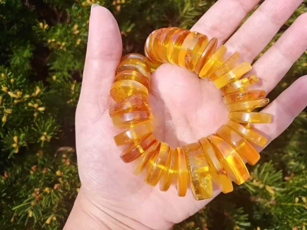 Vintage Old Baltic Honey Amber Necklace - image 9