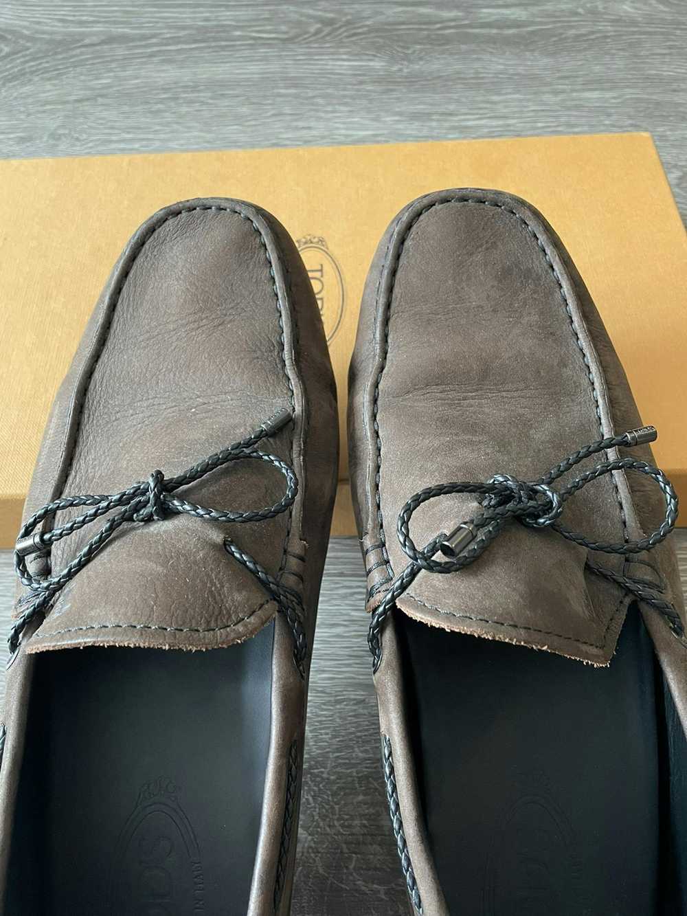Tod's Tod’s Brown Leather Driving Shoe Black Deta… - image 6