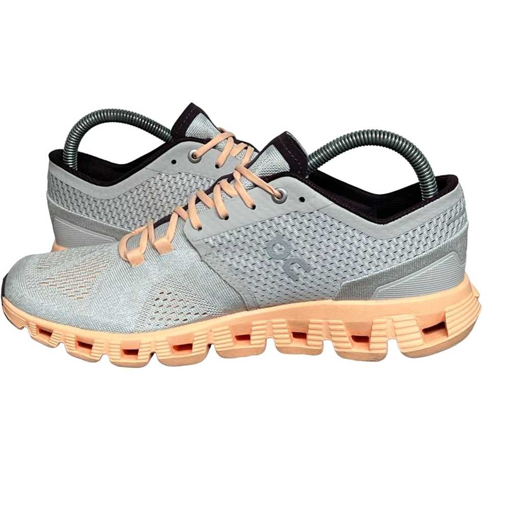 ON On Cloud X 2.0 Grey Peach Running Shoes Women'… - image 3