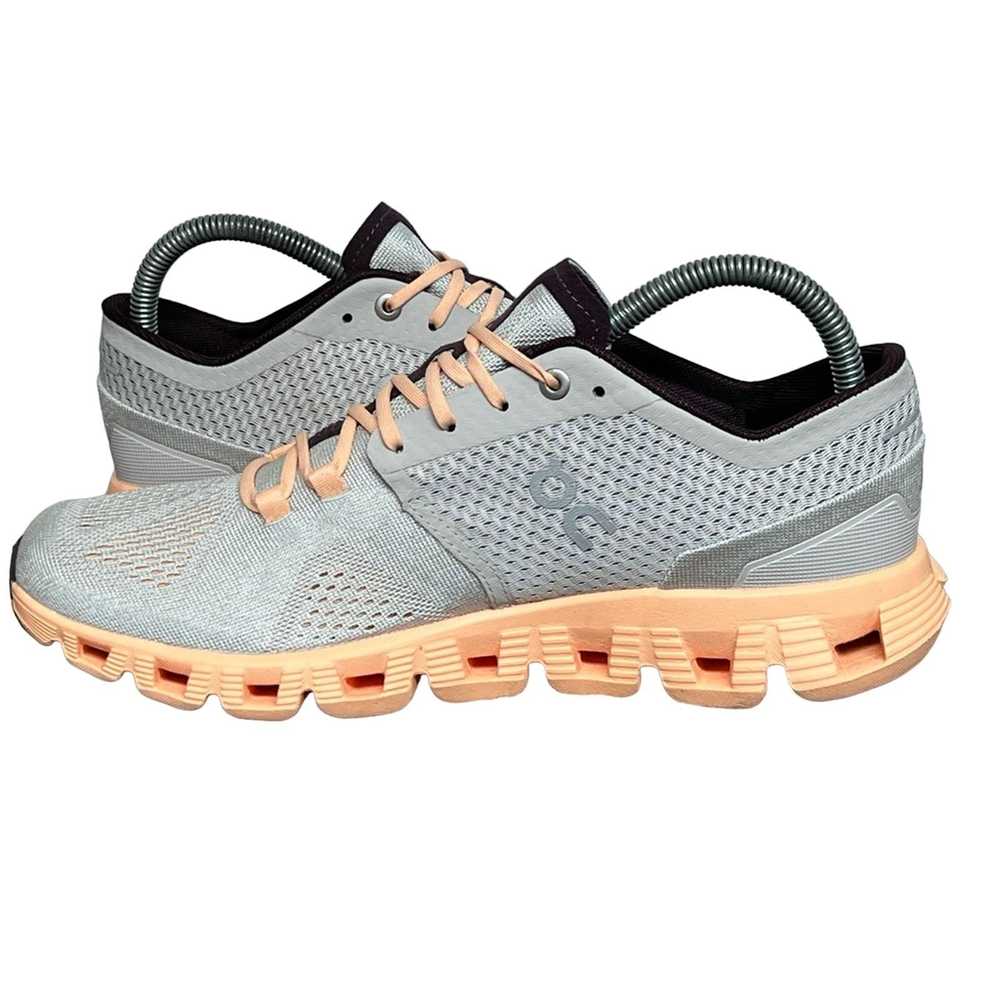 ON On Cloud X 2.0 Grey Peach Running Shoes Women'… - image 4
