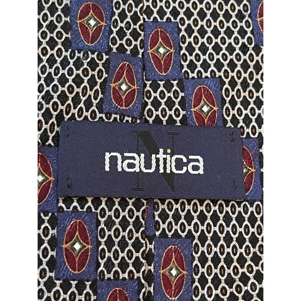 Nautica Vintage Nautica Blue 100% Imported Silk M… - image 8