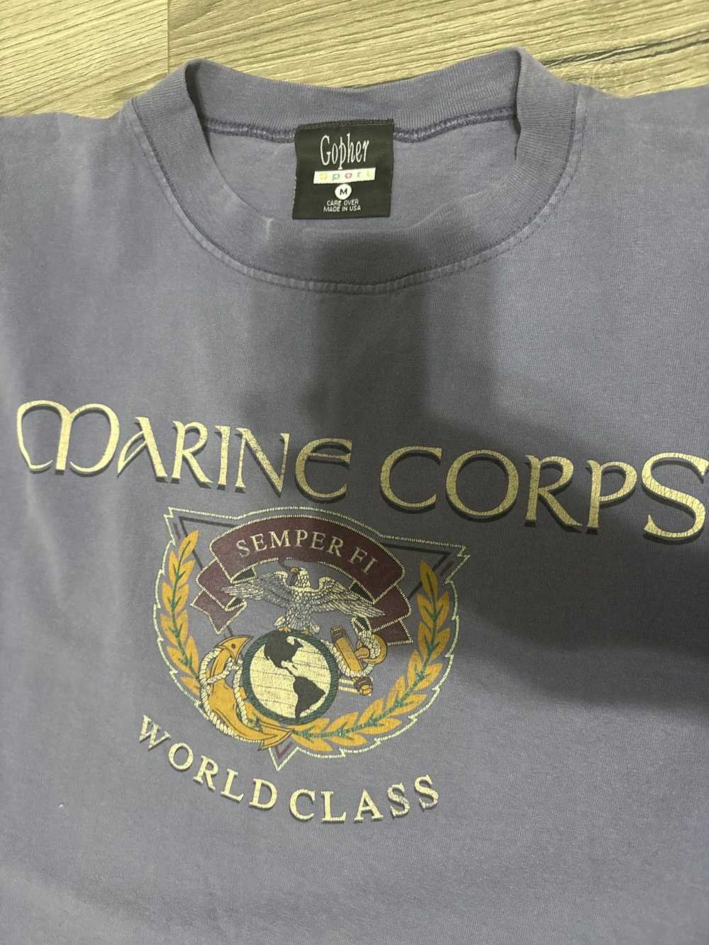 Streetwear × Vintage World Class marine corps tee - image 3