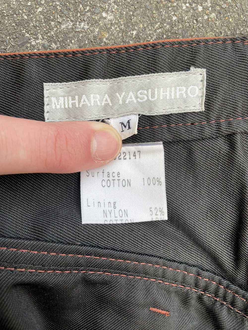 Miharayasuhiro Lined Waxed Pants - image 3