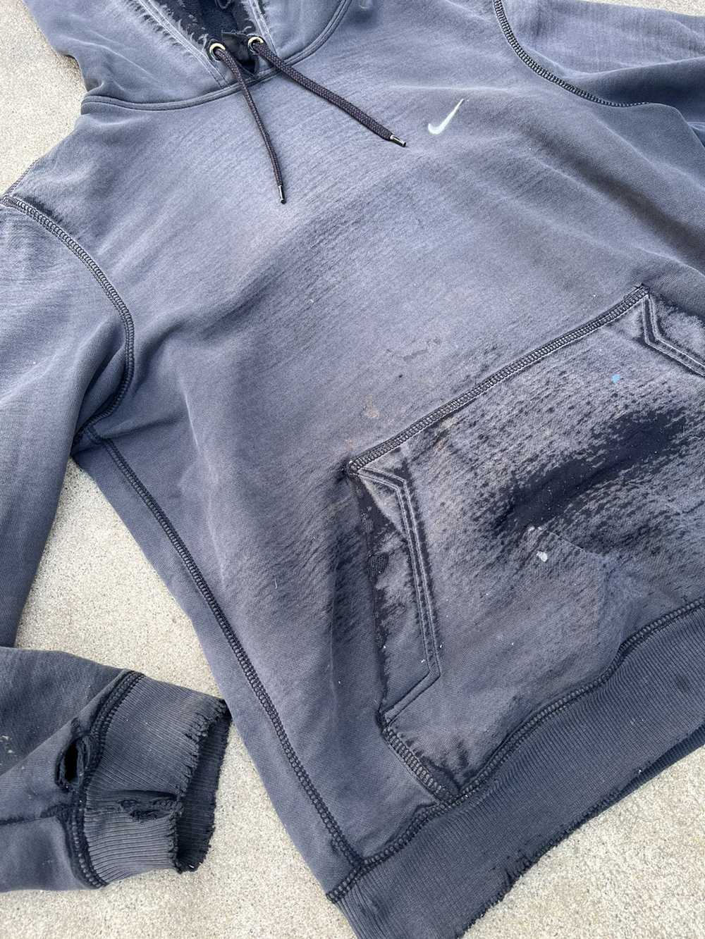 distressed nike sweatshirt