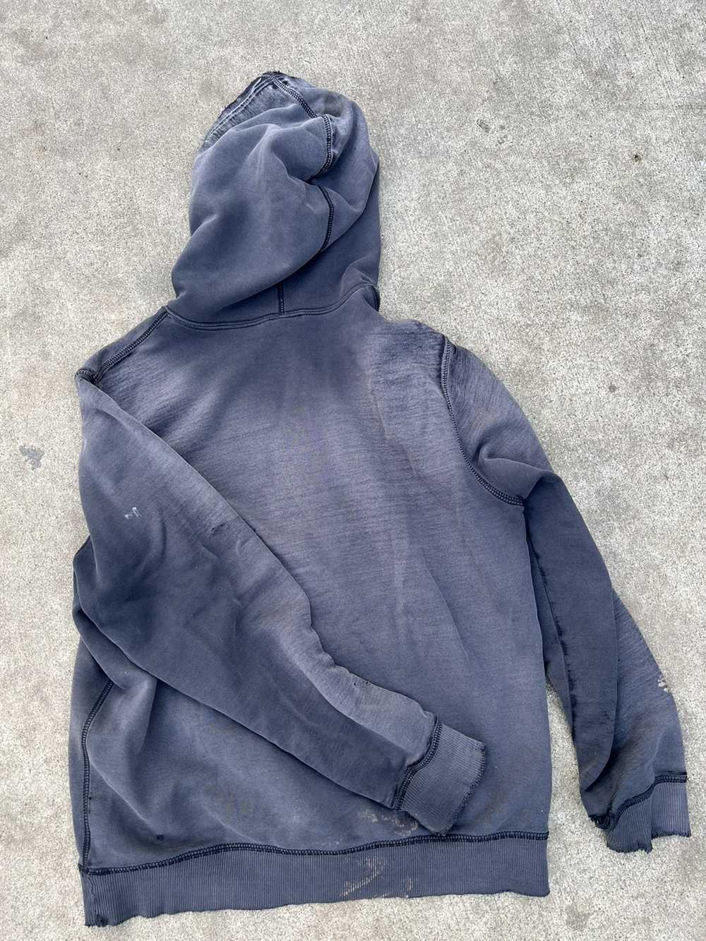 distressed nike sweatshirt