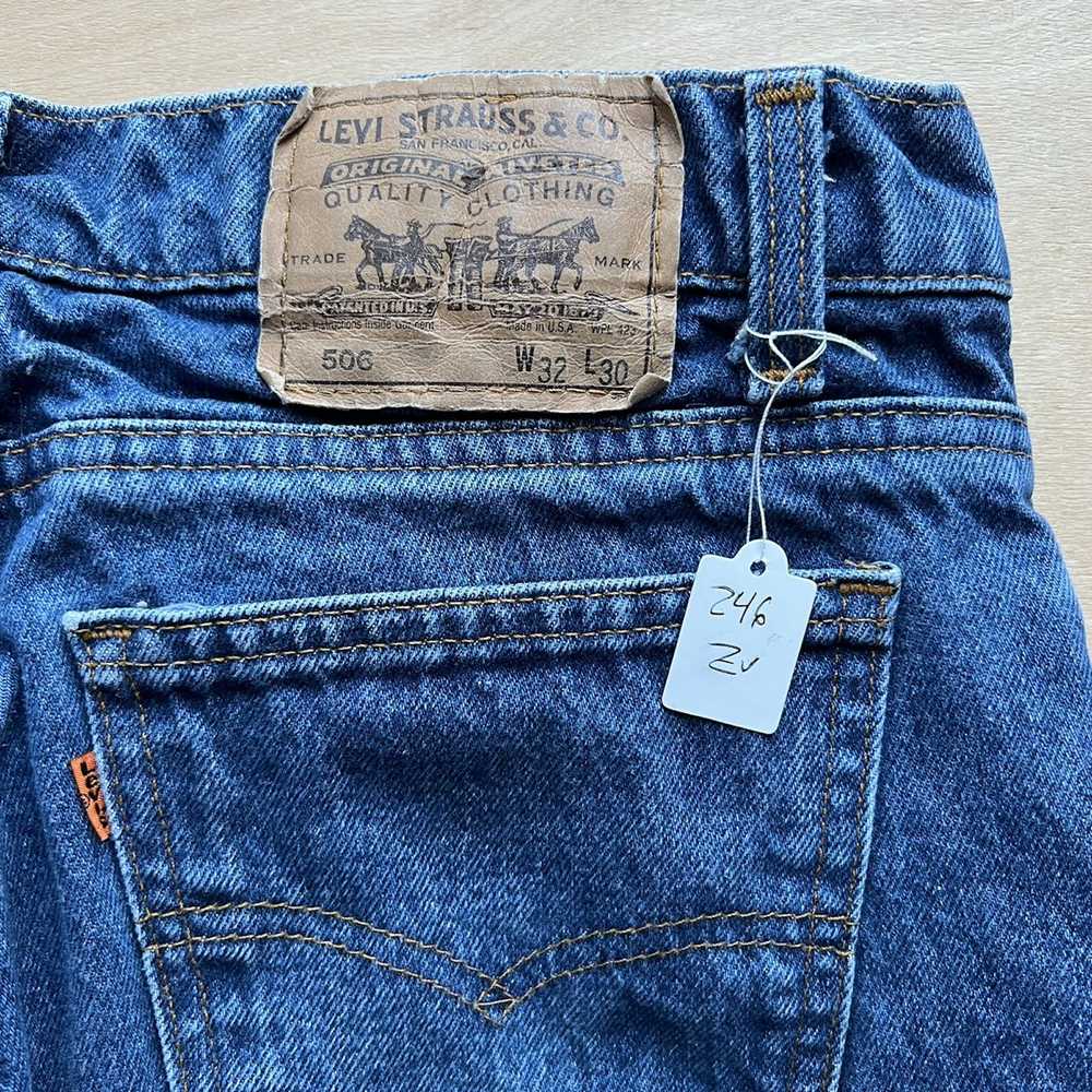 Levi's × Vintage Vintage Levis 506 Jeans 30x28 Bl… - image 8