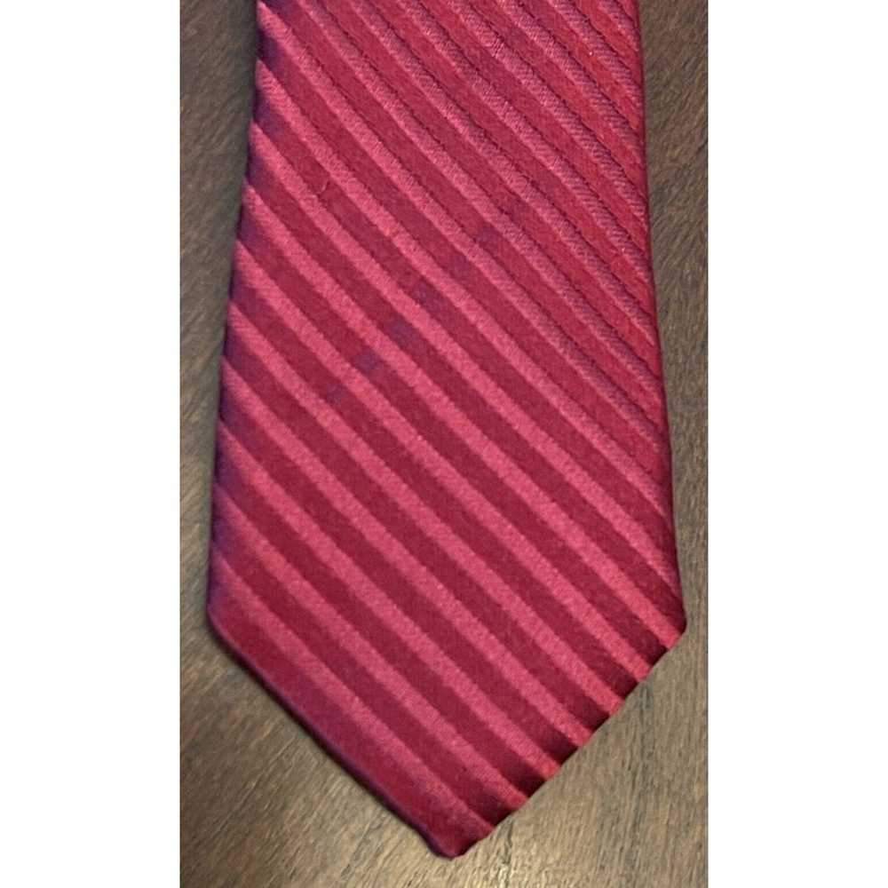 Axist Axist Red Hand Made 100% Silk Men’s Neck Ti… - image 6