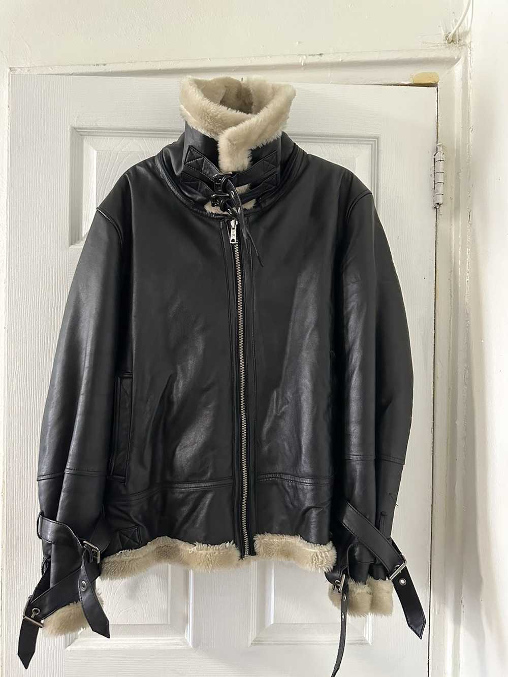 Leather Jacket × Nordstrom × Vintage Black Leathe… - image 3