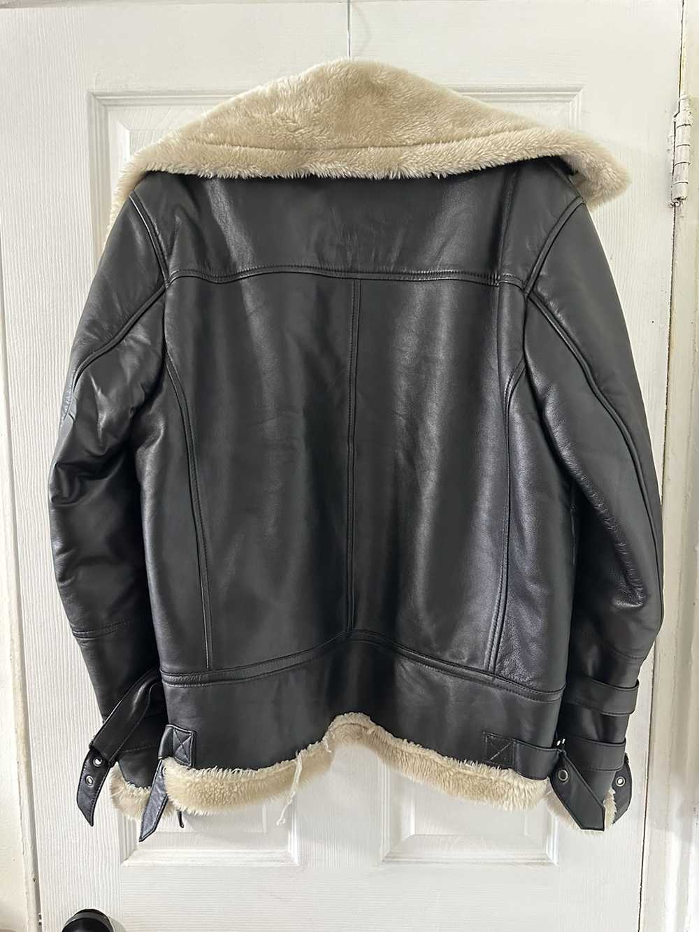 Leather Jacket × Nordstrom × Vintage Black Leathe… - image 4
