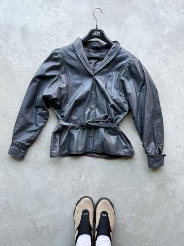 Leather × Leather Jacket × Vintage Vintage Genuin… - image 1