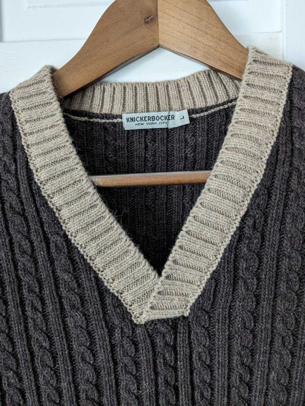 Knickerbocker Mfg Co Wool blend cable knit sweate… - image 3