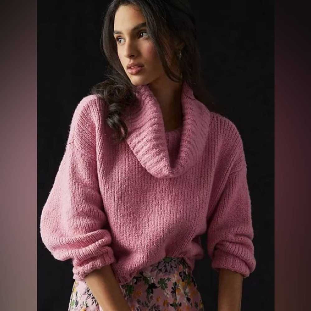 Anthropologie Pilcro Turtleneck Sweater in Pink - image 1