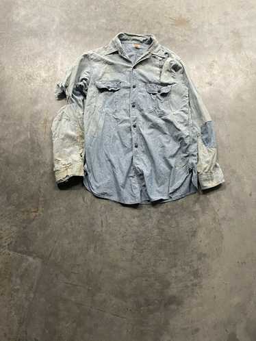 Vintage Vintage 50s Hercules Repaired Chambray But