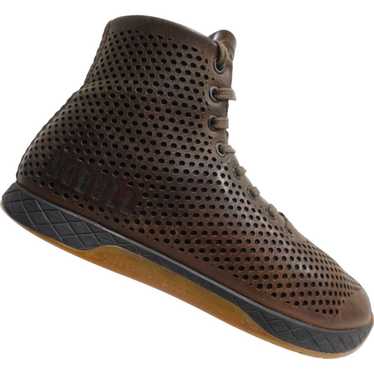 NOBULL High Top Brown Coffee Perforated Leather Trainer Sneaker Shoes Men’s  US 7