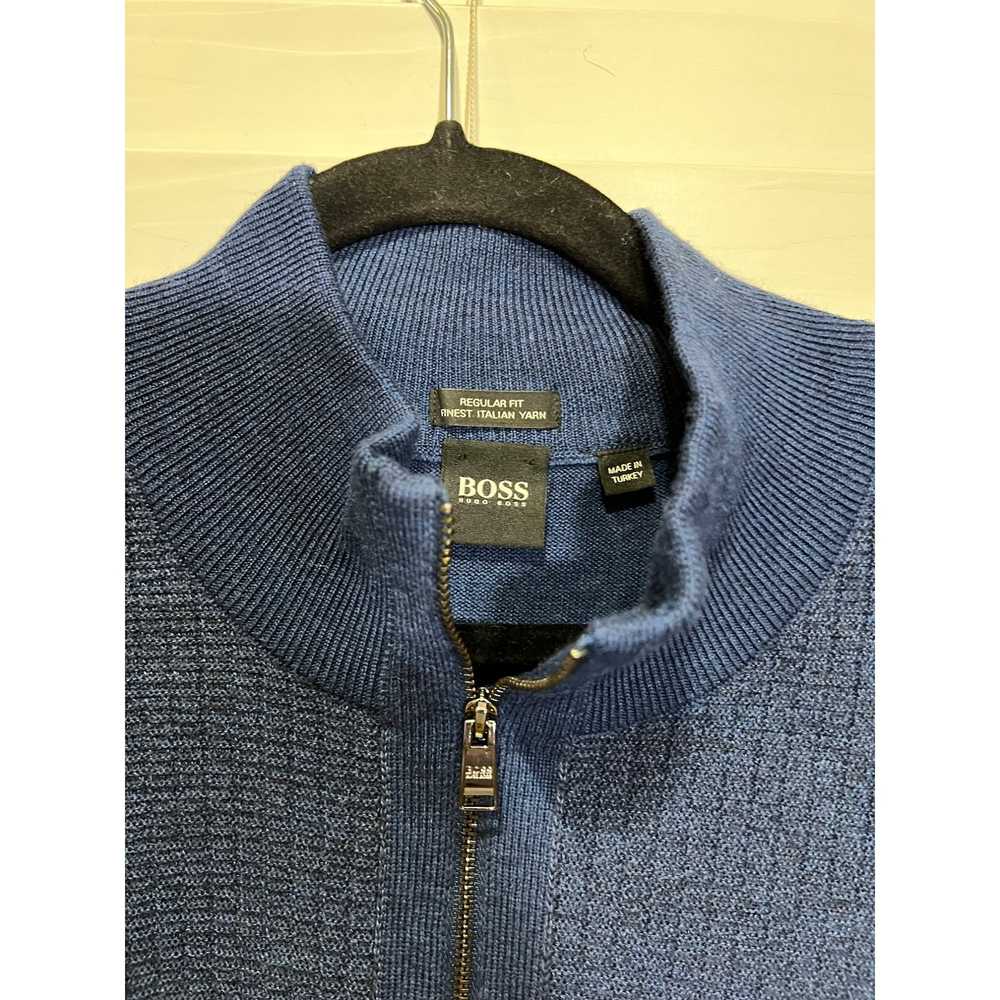 Hugo Boss Hugo Boss 100% Wool 1/4 Zip Pullover - … - image 2