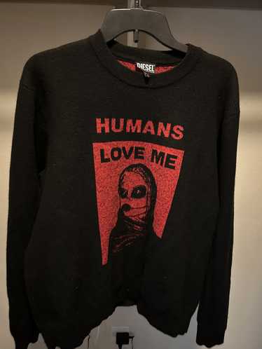 Diesel Humans Love Me sweater