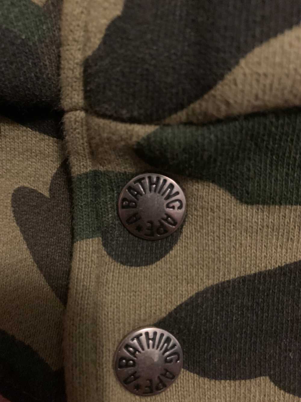 Bape OG BAPE M Green Camo Baseball / Varsity Jack… - image 8