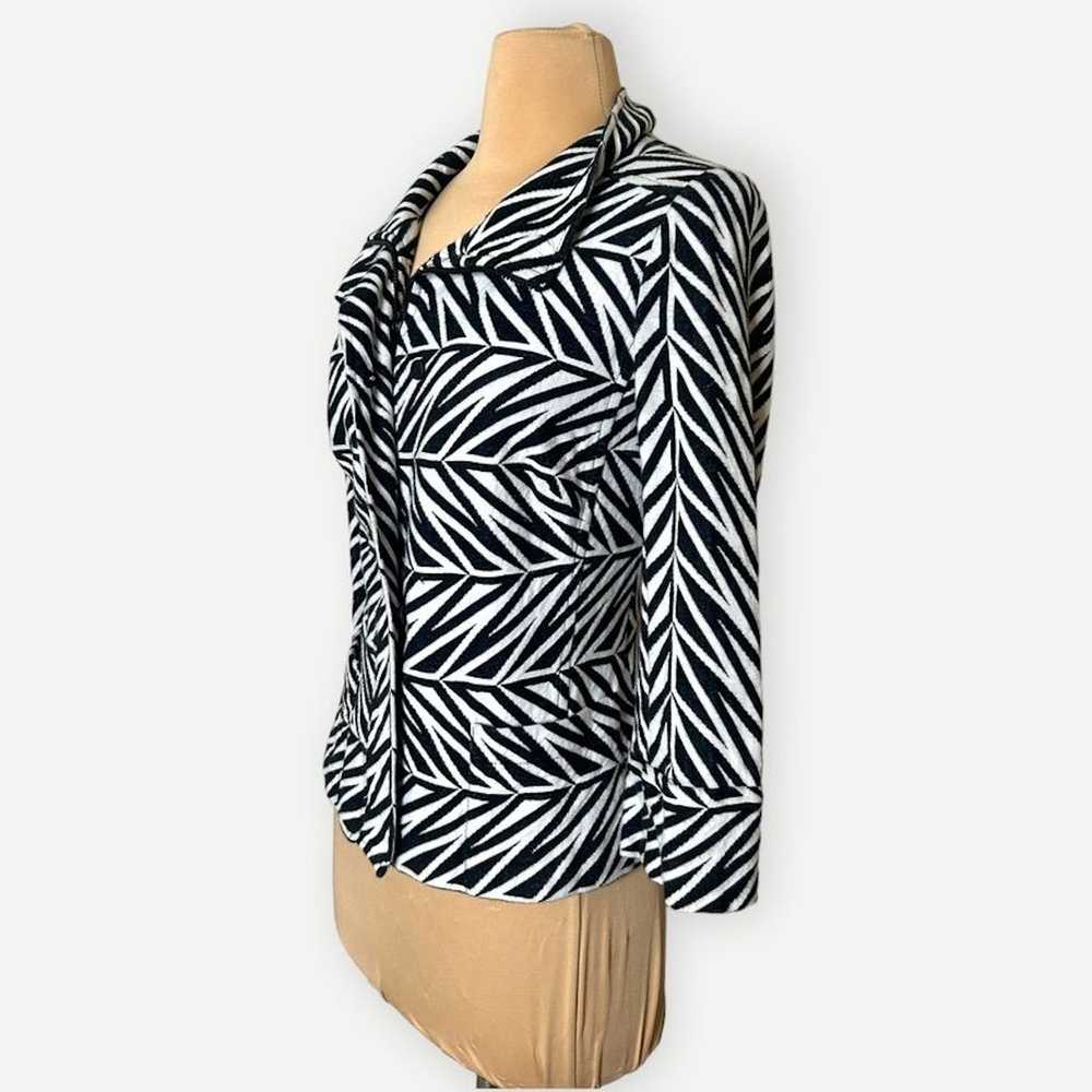 Diane von Furstenberg DVF Knit Jacquard Jacket Bl… - image 3
