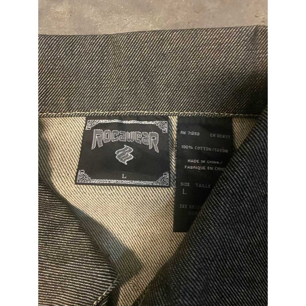 Rocawear VINTAGE RocaWear Denim Jacket Embroidere… - image 3
