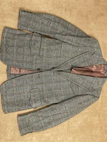 Elbow Patch Blazer 50L Vintage Woolrich Wool Tweed Plaid 