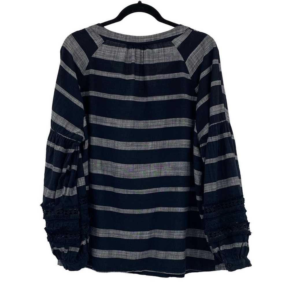 Other Who What Wear Womens Black Gray Striped Lon… - image 2