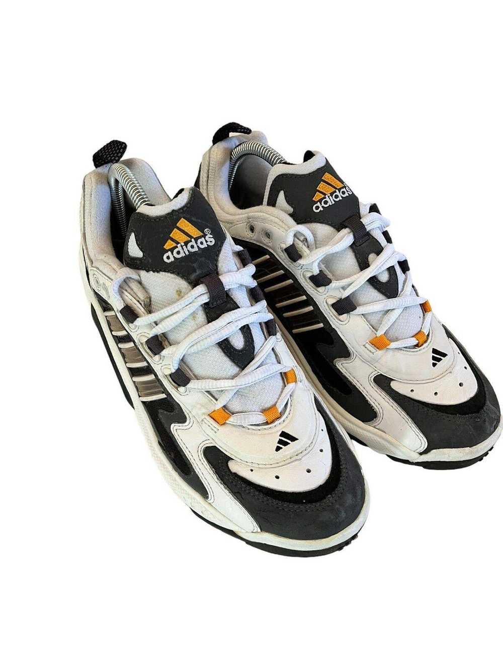 Adidas 1998 Vintage Adidas White Black Running Sh… - image 3