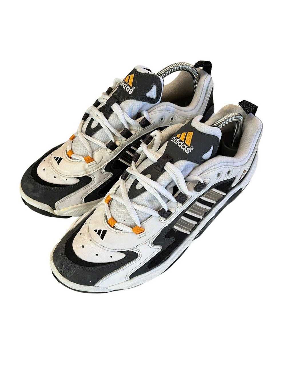 Adidas 1998 Vintage Adidas White Black Running Sh… - image 4